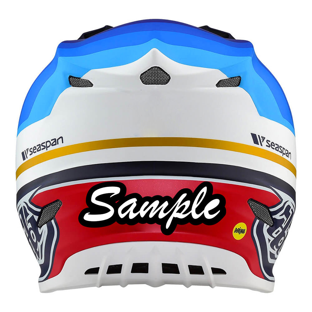 D4 Composite Helmet Qualifier White / Orange – Troy Lee Designs