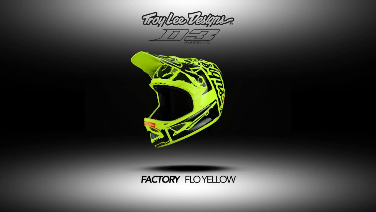 D3 Fiberlite Helmet, Mono Black | Troy Lee Designs®