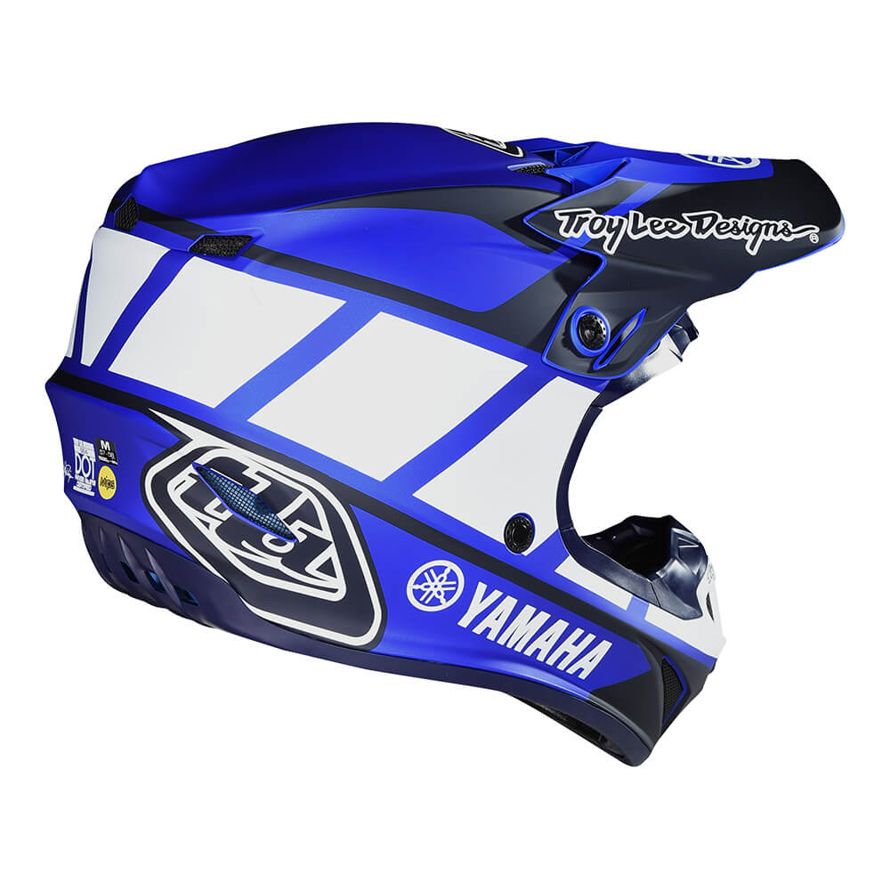 Youth SE4 Polyacrylite Helmet W/MIPS Yamaha RS1 Blue
